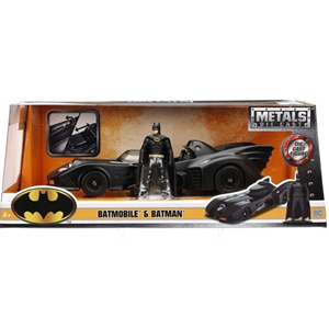 اسباب بازی ماشین فلزی بتموبیل سری Batman 1989 و فیگور بتمن با مقیاس 1:24_اسباب بازی